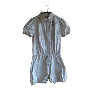 NWT- FIORUCCI TUTA  SHORTALL OVERALL PLAYSUIT IN OFF WHITE Sz: 46 (XL) Ret$ 360